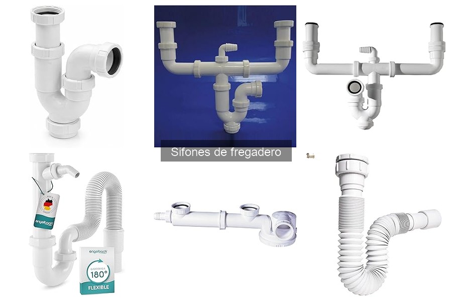 Tipos de sifones de fregadero y sus usos prácticos