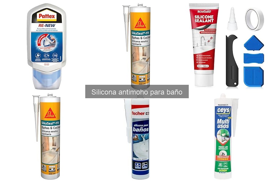 Tipos de silicona antimoho para baño: Guía completa